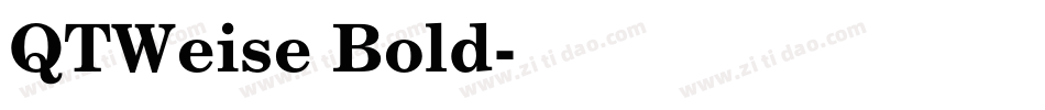 QTWeise Bold字体转换
